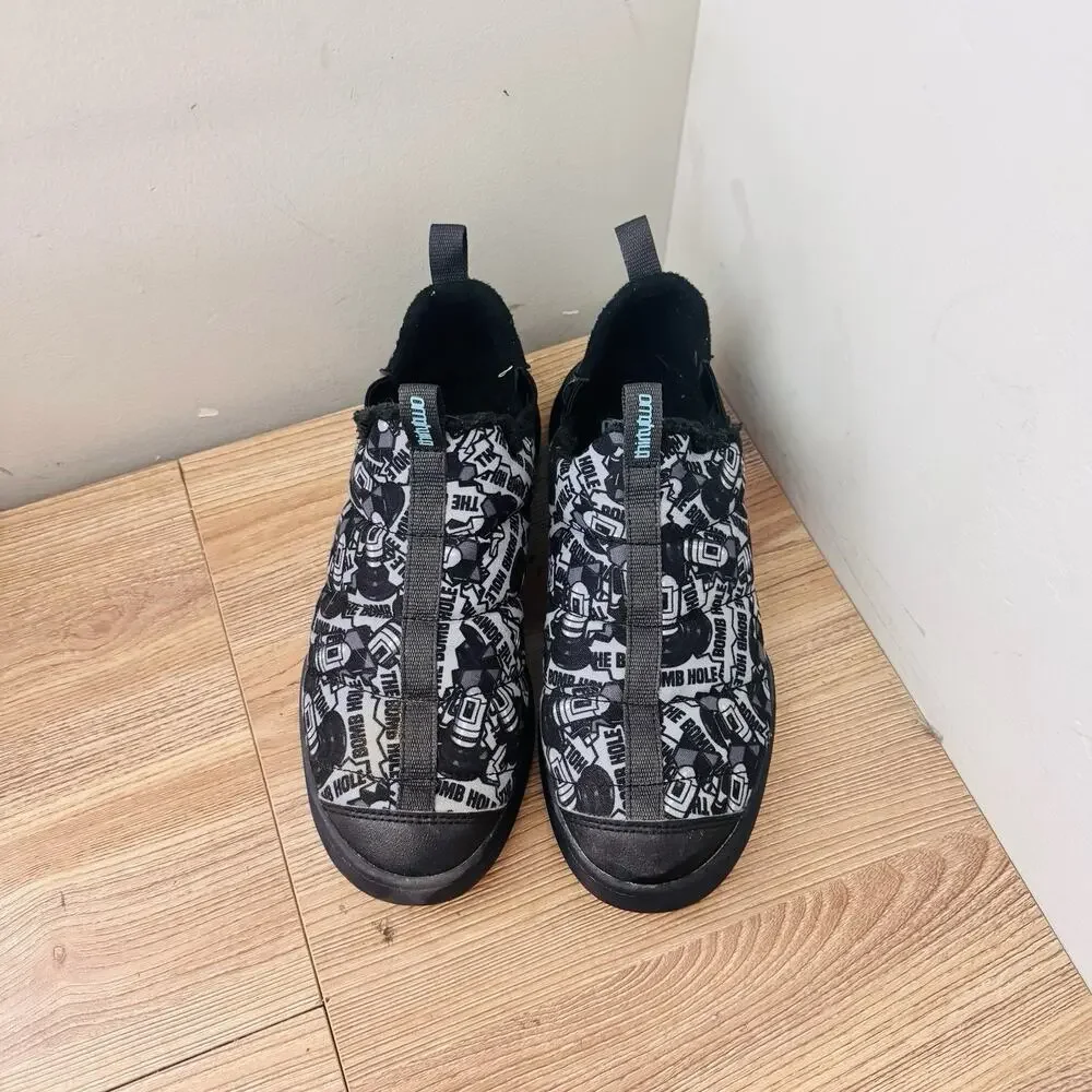 ThirtyTwo Men's The Lounger X Bomb Hole slip-on slippers Black Size 9.5